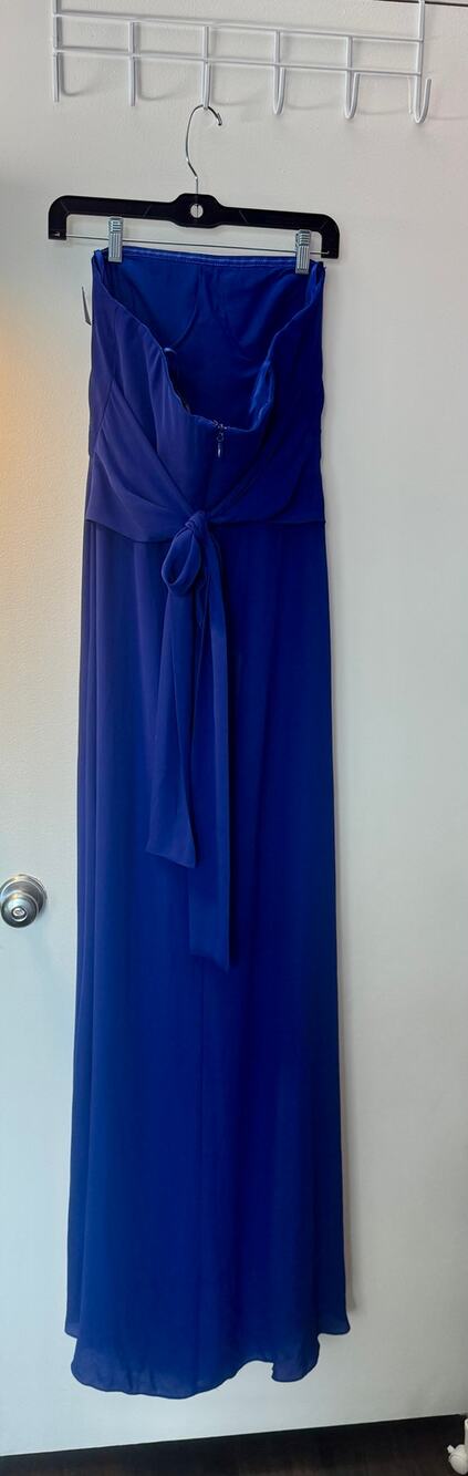 BCBGMAXAZRIA Royal Blue Strapless Sweetheart Formal Gown Size 6